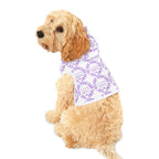 TheVillageHighlandCows Hunde-Kapuzenpullover (lila Logo)