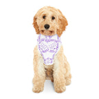 TheVillageHighlandCows Hunde-Kapuzenpullover (lila Logo)
